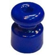 Изолятор керамический (синий) фото
