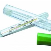 Термометр медицинский стеклянный в футляре фото