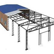 Строительство промышленных зданий из металлических каркасов фото