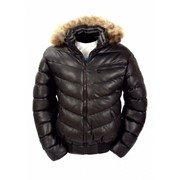 Куртка зимняя из экокожи MAXEY CJ 1384