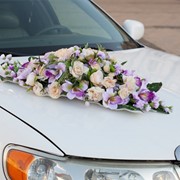 Сиреневые цветы на машину