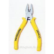Мини инструмент пассатижи PROFESSIONAL Tools 5" Желтая ручка никель
