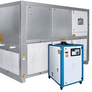 Чиллер, чиллеры (Промышленные охладители жидкости, куллер, холодильная установка). Мощность охлаждения 2,2-960 кВт / 1,892-825,600 ккал. Италия.