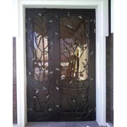 Решетки кованые на двери, Декор-решетка на двери кованая Киев
