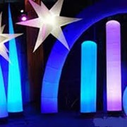 Световой конус, Световые колонны, рекламные световые столбики фото