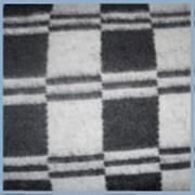 Одеяло байковое взрослое (клетка серая) фото