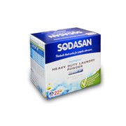Sodasan Органический порошок-концентрат стиральный Heavy Duty для сильных загрязнений, , 1,2 кг = 22 цикла стирки для белых и цветных вещей, со смягчителем воды и кислородным отбеливателем (40°-95°)