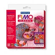 FIMO Сlassic набор для мастер-класса *Геометрические фигуры* из 4-х разных Fimo classic блоков по 56гр.и инструкций арт.8003 30 L2 фото