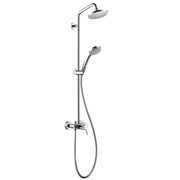 Душевая система HANSGROHE Croma 100 EcoSmart Showerpipe, с однорычажным cмесителем 27155000