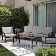 Набор садовой мебели, Evesham 4 Piece Sofa Set With 3 Seat Sofa - Dark Linen фотография