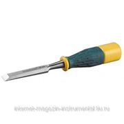 Стамеска KRAFTOOL плоская с двухкомпонентной ручкой, 8мм фотография