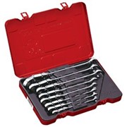 Набор универсальных ключей с двойным карданом и трещоткой, дюймовый, 9 предметов фото