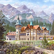Картина по номерам Замок у подножья гор фото