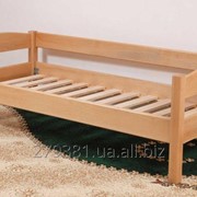 Кровать деревянная односпальная без матраса из массива сосны фотография