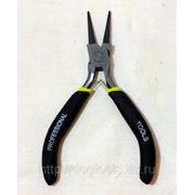 Мини круглогубцы PROFESSIONAL Tools 4,5" Черная ручка никель