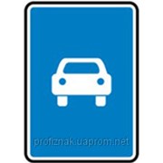 Дорожные знаки Информационно-указательные знаки Дорога для автомобилей 5.3 фотография