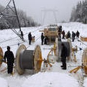 Строительство линий электропередач фото