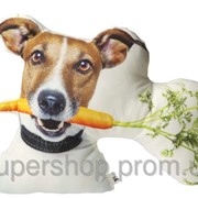Подушка Пес Майло с морковкой 10813 фотография