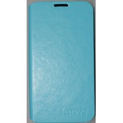 Чехол-книжка кожаный на силиконе Flip Cover для Lenovo A319 голубой HC фото