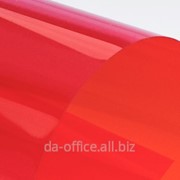 Прозрачная пластиковая А4 0,2мм красная фотография