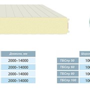 Стеновая сэндвич-панель ТБСпу 60 ширина 1150 мм
