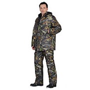 Костюм Азимут зимний куртка дл брюки КМФ Темный лес фото