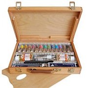 Набор масляных красок MAIMERI Classico в деревянном ящике, 13 туб + аксессуары