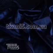 Ткань Стрейч Тафта атлас ( темно-синий ) 3703