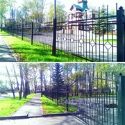Забор металлический, Ворота фото