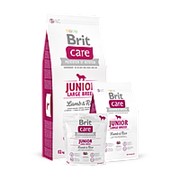 Brit Care Dog 12кг Junior Large Breed Lamb&Rice Сухой корм для щенков крупных пород Ягненок