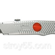 Нож, 18 мм, выдвижное трапециевидное лезвие, металлический корпус// MATRIX