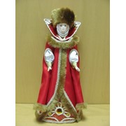 Кукла Барыня /зима/ в русском костюме с фарфоровой головой, арт. 022-13 фото