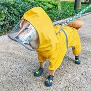 Pet Собака Плащ Four Feet Водонепроницаемы PetS Articles Одежда Весна Подходит для дождливых дней От фото