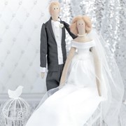Свадебные куклы Mr&Mrs, набор для шитья, 18 × 22 × 3.6 см