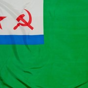 ​ Флаг Морчастей Погранвойск СССР - флажная сетка (135х90см)
