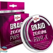 Braid Zoom PWR-X brai-ded line (grey) 0,14, 1500 фотография