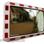 Зеркало дорожное прямоугольное со светоотражающей окантовкой фото