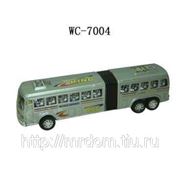 Автобус инерционный, двойной, в пакете, 29х6х7см (821091) фото