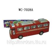 Автобус инерционный, в пакете, 25х6,5х8см (819091) фото