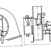 Вентилятор ВДН-11,2Х-1500 об/мин с ходовой частью фото