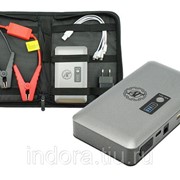 Пуско-зарядное устройство (аккумулятор 28000 мА/ч, фонарь, разьемы USB, в наборе провода, зажимы)