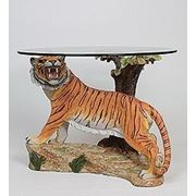 ALf 09164 статуэтка“тигр под деревом“+ стекло (61*49*42*65) (781578) фото
