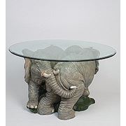 ALf 09093 статуэтка“два слоника“+ стекло (72*52*45*79) (серый цвет) (781558) фото