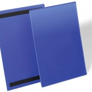Карман для маркировки с магнитным креплением, вертикальный А4 Синий фото