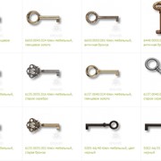 Ключи для мебельных замков фото