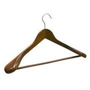 Вешалка плечики для одежды деревянные, ширина 460мм, с перекладиной. MD-H6-55 фотография