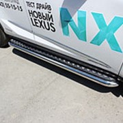 Пороги Lexus NX 300/300h/200/200t 2014-наст.время (с листом 60 мм) фото