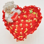 Сердце из конфет Для тебя фото