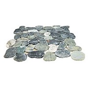 Каменная мозаика MS9002 BC МРАМОР серо-зелёный круглый фото