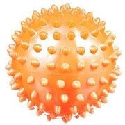 Мяч ПВХ массажный оранжевый 7см, 25гр